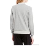 Eileen Fisher Gray Organic Cotton Knit 2-way Zip Bomber Jacket XL Photo 1