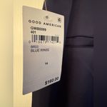 Good American Satin Blue Rinse Pants Women’s Navy Blue Size 14/ 32 Photo 4