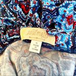 Soulmates  || Blue/red/white print sleeveless tunic top Photo 3