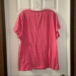 Goodnight Kiss Pink V Neck Short Sleeve Pajama Top 3X Photo 7