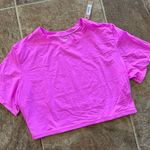 SKIMS Fits Everybody Super Cropped T-Shirt Neon Orchid Size XL Photo 3