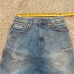 Calvin Klein Size 27 Distressed Y2K 90s Denim Skirt. Photo 8