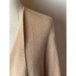 Eileen Fisher  Sweater Women XL Tan Drape Front‎ Organic Linen Cotton Cardigan Photo 8