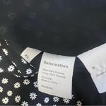 Reformation  Adele Mini Wrap  Ditsy Floral Dress Black Sz XS Photo 5