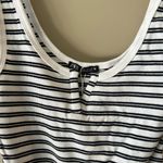ZARA  Notch Neck Striped Tank Bodysuit Photo 2