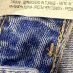 ZARA  Distressed Raw Hem Mini Cotton Button Fly Skirt 5 Pockets S Blue #3211 Photo 6