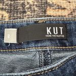 Kut From The Kloth Reese Ankle Straight Leg Jeans Frayed Hem Dark Size 8 Photo 4