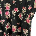Forever 21  Womens Floral Elastic Waist Dress Sz L Photo 3