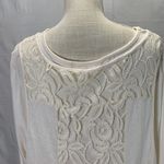 Indigo Soul Long Sleeve Cream Ivory Layered Shirt Size 2XL Photo 9