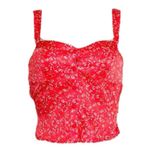 For Love & Lemons  Chianti Top, Red Roses, Small Photo 4