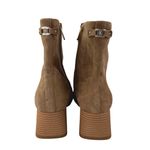 Sam Edelman  Paige Women's Brown Suede Square Toe Zip Up Ankle Chelsea Boots 12 Photo 2