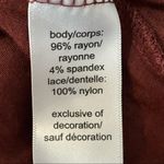 Maurice's  Burgundy tank with lace overlay Photo 5