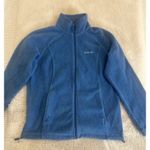 Columbia full-zip fleece jacket in blue. Features a soft Size L Photo 0