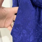 Torrid Plus 16 Dress Royal Blue Floral Sleeveless V-neck Elastic Waist Women’s Photo 3