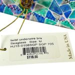Helen Jon Womens Seaglass Twist Underwire Bra W/ Removable Straps Medium NWT Blue Photo 3