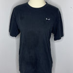 CDG Comme des Garcons Play Shirt Large Black Short‎ Sleeve Heart Single Stitch Photo 0