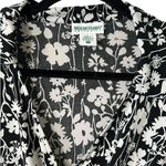 Motherhood Maternity Black White Floral Midi Wrap Dress Size Large Jersey Photo 2