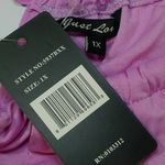 Just Love Sleeveless Halter Dress   Purple Paisley Matte Jersey  Dress Size 1X Photo 8