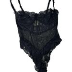 Victoria's Secret Vintage  GOLD LABEL Black Teddy Lace Bodysuit Women's 34C Photo 0