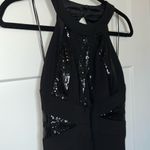 Nightway NWOT Night Way Sequin Open-Back High-Neck Dress Photo 2