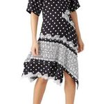 Koch é Black Polka Dot Panel Dress Size 42 FR / 10 US $665 Photo 0