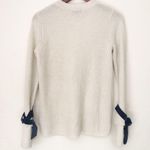 NWT Design 365 Velvet Bow Knit Sweater Pullover Blue Photo 7