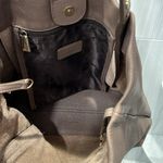 Furla Italy Taupe Leather Shoulder Bag Suede Interior EUC Photo 7