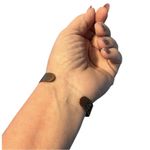 Vintage Navajo Copper Native American Etched Open Cuff Bracelet Brown Photo 1