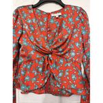 Love, Whit by Whitney Port Women Red Blue‎ Floral Crop Top Size Small 102045A01 Photo 1