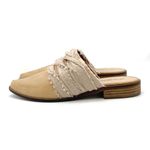 Kelsi Dagger  Brooklyn Alder Mules Size 9 Tan Leather Pointed Toe Boho Slip On Photo 4