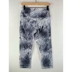 Lululemon Womens Pants Gray Wunder Under Marble Dye Crop Leggings Pull On Size 8 White Photo 3