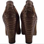 Sam Edelman  Brown Suede and Snakeskin Leather studded Shoes Photo 4