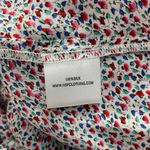 NSF Silk Floral Printed Balloon Sleeve Top Red Green Size US XS‎ Photo 11