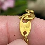 Vintage AVON Gold Teddy Bear with Rhinestones in Original Red Cord Necklace Photo 6