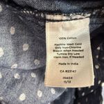 Talbots Polka Dot Chambray Button Down Shirt Dress Size 10P Coastal Denim Photo 6