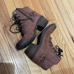 Teva NWOT Lace Tie Terracotta Waterproof Moto Combat Chunky Block Steampunk Photo 0