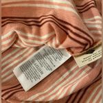 Madewell NWOT Size S Burgundy Pink Striped V Neck Short Sleeve Cotton Tee Shirt Photo 9