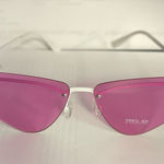 Womens Pink Cat Eye Gothic Metal Rim Retro Design Sunglasses Pink Photo 0