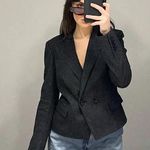 Diesel Black Gold Wool Plaid Double Breasted Blazer Photo 0