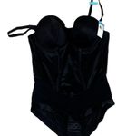 Maidenform  Women's Black Shapewear Bodysuit Size 40C Adj. Straps Padded Cups Photo 0