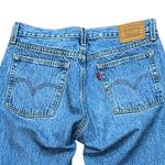 Levi's  Premium Denim Wedgie Straight Leg Jeans 28 Button Fly Mid Wash Distressed Photo 3