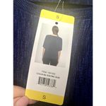 DKNY NWT Women's Navy Blue Short Sleeve Dolman Sweater Shirt Size Small New Photo 4