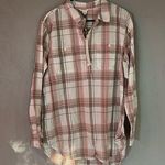 Caslon  plaid button down collared shirt size M Photo 0