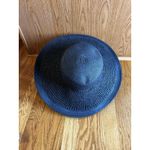 J.Crew  Textured Summer Straw Hat 09500 Packable Wide Brim Dusty Dune Black‎ Photo 5