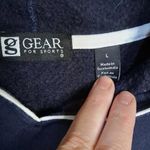 Gear Penn State V‎ Neck Hoodie With Paw Print on the Back Size Large Blue Photo 3