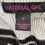 Material Girl Open Front Cardigan Black/White Aztec Tiger Women’s Size Small Black Photo 5