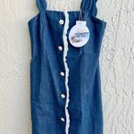 Stefania Vaidani Truena mini denim dress Small NWT Photo 1