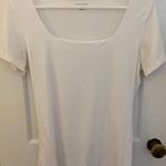 Saks 5th Avenue Saks Fifth Avenue White Square Neck top Photo 0