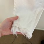 Paige  | Women's White Frayed Hem Skinny Jeans Size 28 Photo 4