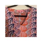 Simply Southern  Lightweight Shell Tunic Blue Med Coastal Resort Wear Beach Vacay Photo 4